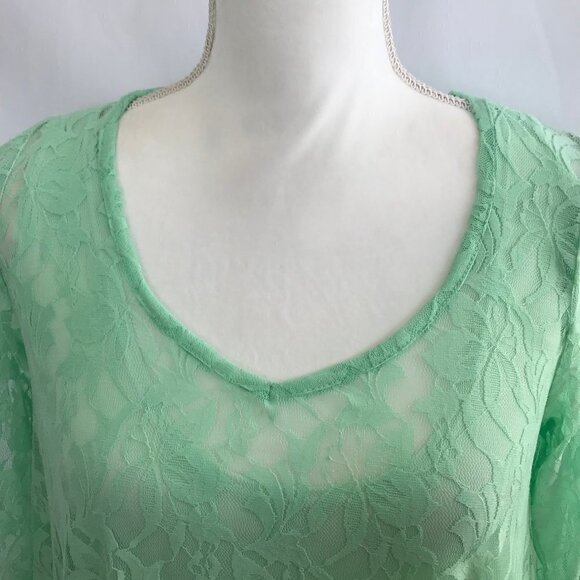 Sole Dione Studio Mint Green Lace Top. NWT - Picture 4 of 16